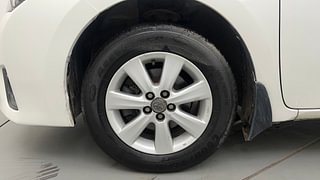 Used 2014 Toyota Corolla Altis [2014-2017] G Petrol Petrol Manual tyres LEFT FRONT TYRE RIM VIEW