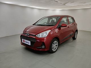 Used 2018 Hyundai Grand i10 [2017-2020] Sportz 1.2 Kappa VTVT Petrol Manual exterior LEFT FRONT CORNER VIEW