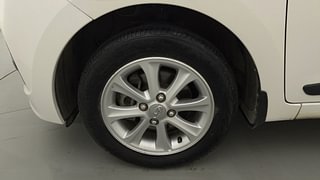 Used 2016 Hyundai Grand i10 Asta AT 1.2 Kappa VTVT Petrol Automatic tyres LEFT FRONT TYRE RIM VIEW
