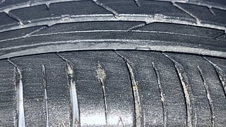 Used 2022 Skoda Slavia Style 1.5L TSI MT Petrol Manual tyres LEFT FRONT TYRE TREAD VIEW
