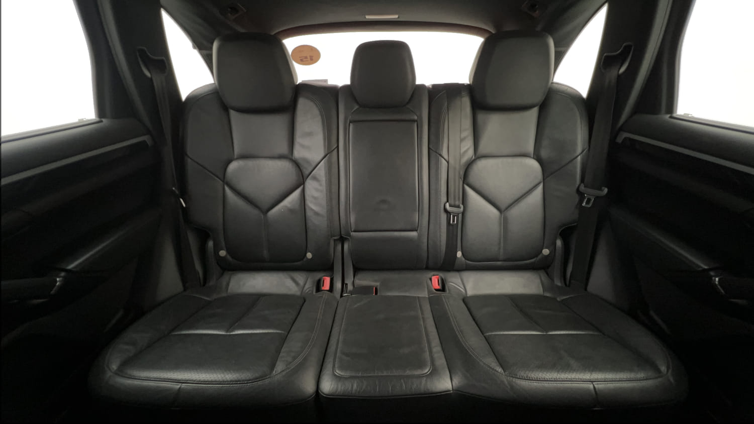 New Porsche Cayenne interior REAR SEAT CONDITION VIEW