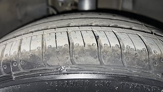 Used 2021 Tata Tigor Revotron XZA plus AMT Petrol Automatic tyres LEFT FRONT TYRE TREAD VIEW