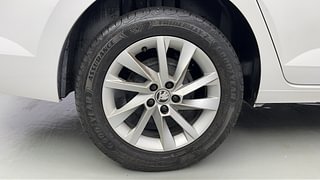 Used 2022 Skoda Slavia Ambition 1.0L TSI AT Petrol Automatic tyres RIGHT REAR TYRE RIM VIEW