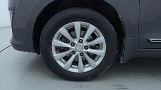 Used 2012 Maruti Suzuki Ertiga [2012-2015] ZXi Petrol Manual tyres LEFT FRONT TYRE RIM VIEW