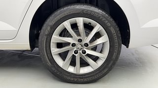 Used 2022 Skoda Slavia Ambition 1.0L TSI AT Petrol Automatic tyres LEFT REAR TYRE RIM VIEW