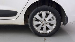 Used 2015 Hyundai Xcent [2014-2017] S (O) Petrol Petrol Manual tyres LEFT REAR TYRE RIM VIEW