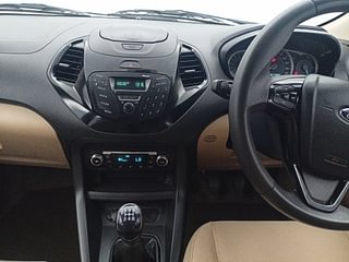 Used 2015 Ford Figo Aspire [2015-2019] Titanium 1.2 Ti-VCT Petrol Manual interior MUSIC SYSTEM & AC CONTROL VIEW