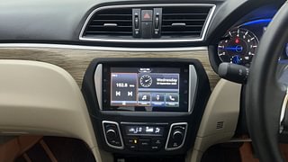 Used 2021 Maruti Suzuki Ciaz Alpha AT Petrol Petrol Automatic interior MUSIC SYSTEM & AC CONTROL VIEW