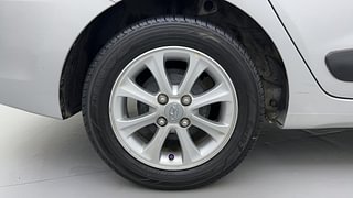 Used 2018 Hyundai Xcent S Petrol+cng(outside fitted) Petrol+cng Manual tyres RIGHT REAR TYRE RIM VIEW