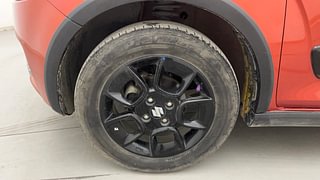 Used 2018 Maruti Suzuki Ignis [2017-2020] Alpha AMT Petrol Petrol Automatic tyres LEFT FRONT TYRE RIM VIEW