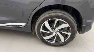 Used 2023 Toyota Glanza G AMT Petrol Automatic tyres LEFT REAR TYRE RIM VIEW