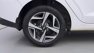 Used 2021 Hyundai Aura SX Plus 1.0 Petrol Petrol Manual tyres RIGHT REAR TYRE RIM VIEW