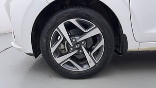 Used 2021 Hyundai Aura SX Plus 1.0 Petrol Petrol Manual tyres LEFT FRONT TYRE RIM VIEW
