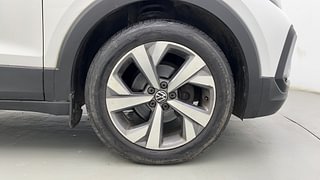 Used 2022 Volkswagen Taigun Topline 1.0 TSI AT Petrol Automatic tyres RIGHT FRONT TYRE RIM VIEW