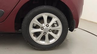 Used 2015 Hyundai Grand i10 [2013-2017] Asta 1.2 Kappa VTVT Petrol Manual tyres LEFT REAR TYRE RIM VIEW