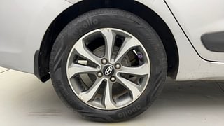 Used 2015 Hyundai Xcent [2014-2017] SX (O) Diesel Diesel Manual tyres RIGHT REAR TYRE RIM VIEW