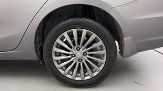 Used 2017 maruti-suzuki Ciaz Alpha Petrol AT Petrol Automatic tyres LEFT REAR TYRE RIM VIEW
