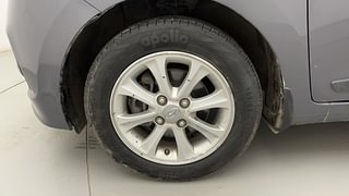 Used 2015 Hyundai Grand i10 [2013-2017] Asta AT 1.2 Kappa VTVT Petrol Automatic tyres LEFT FRONT TYRE RIM VIEW