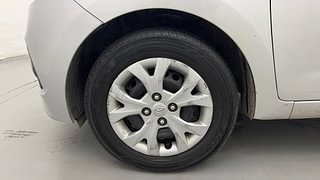 Used 2014 Hyundai Grand i10 [2013-2017] Magna 1.2 Kappa VTVT Petrol Manual tyres LEFT FRONT TYRE RIM VIEW