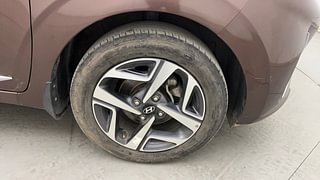 Used 2021 Hyundai Aura SX 1.2 Petrol Petrol Manual tyres RIGHT FRONT TYRE RIM VIEW