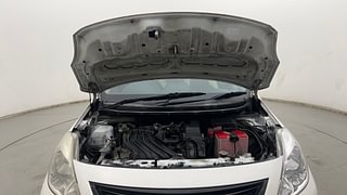 Used 2012 Nissan Sunny [2011-2014] XE Petrol Manual engine ENGINE & BONNET OPEN FRONT VIEW