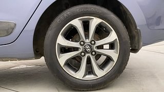 Used 2014 Hyundai Xcent [2014-2017] SX (O) Petrol Petrol Manual tyres LEFT REAR TYRE RIM VIEW