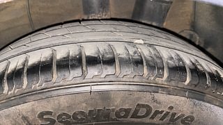 Used 2014 Hyundai Xcent [2014-2017] SX (O) Petrol Petrol Manual tyres LEFT REAR TYRE TREAD VIEW