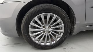 Used 2018 Maruti Suzuki Ciaz Alpha 1.4 MT Petrol Manual tyres LEFT FRONT TYRE RIM VIEW