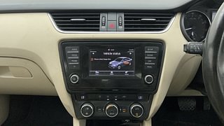 Used 2015 Skoda Octavia [2013-2017] Elegance 1.8 TSI AT Petrol Automatic interior MUSIC SYSTEM & AC CONTROL VIEW