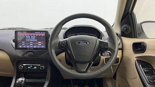 Used 2016 Ford Figo Aspire [2015-2019] Titanium 1.2 Ti-VCT Petrol Manual interior STEERING VIEW