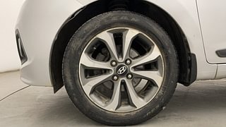 Used 2015 Hyundai Xcent SX AT (O) Petrol Petrol Automatic tyres LEFT FRONT TYRE RIM VIEW