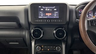 Used 2022 mahindra Thar LX 4 STR Hard Top Petrol AT 4WD Petrol Automatic interior MUSIC SYSTEM & AC CONTROL VIEW