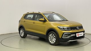 Used 2022 Volkswagen Taigun Highline 1.0 TSI AT Petrol Automatic exterior RIGHT FRONT CORNER VIEW