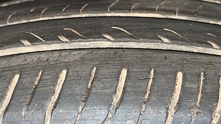 Used 2022 Volkswagen Taigun Highline 1.0 TSI AT Petrol Automatic tyres LEFT FRONT TYRE TREAD VIEW