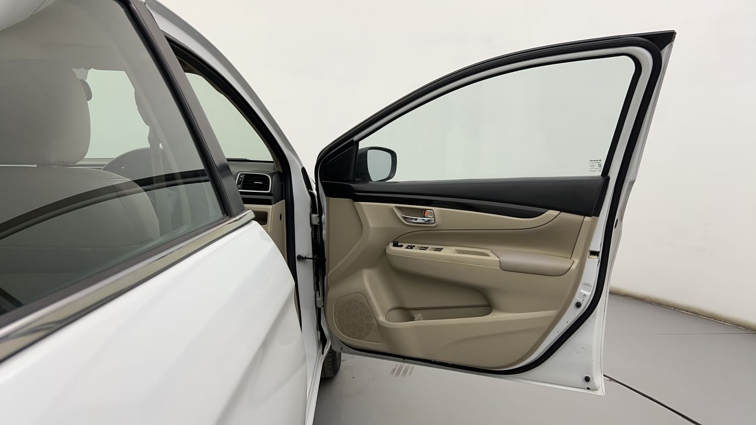 New Maruti Suzuki Ciaz interior RIGHT FRONT DOOR OPEN VIEW