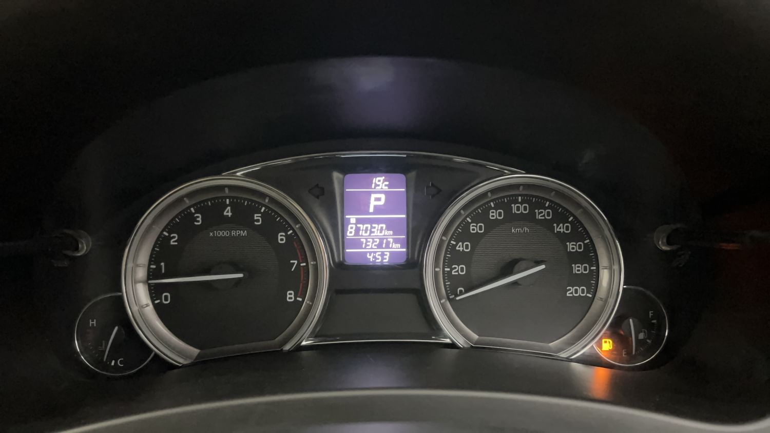 New Maruti Suzuki Ciaz interior CLUSTERMETER VIEW