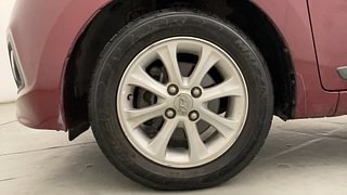 Used 2015 Hyundai Grand i10 [2013-2017] Asta AT 1.2 Kappa VTVT Petrol Automatic tyres LEFT FRONT TYRE RIM VIEW