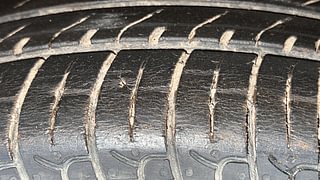 Used 2021 Hyundai New Santro 1.1 Sportz MT Petrol Manual tyres LEFT FRONT TYRE TREAD VIEW
