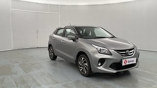 Used 2021 Toyota Glanza [2019-2022] G Hybrid Petrol Manual exterior RIGHT FRONT CORNER VIEW