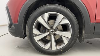 Used 2021 Volkswagen Taigun Topline 1.0 TSI MT Petrol Manual tyres LEFT FRONT TYRE RIM VIEW