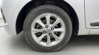 Used 2014 Hyundai Grand i10 [2013-2017] Asta AT 1.2 Kappa VTVT Petrol Automatic tyres LEFT FRONT TYRE RIM VIEW