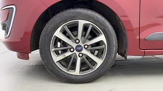 Used 2020 Ford Figo Aspire [2019-2021] Titanium Plus 1.2 Ti-VCT Petrol Manual tyres LEFT FRONT TYRE RIM VIEW
