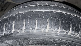 Used 2016 Mahindra KUV100 [2015-2017] K6 5 STR Petrol Manual tyres LEFT FRONT TYRE TREAD VIEW