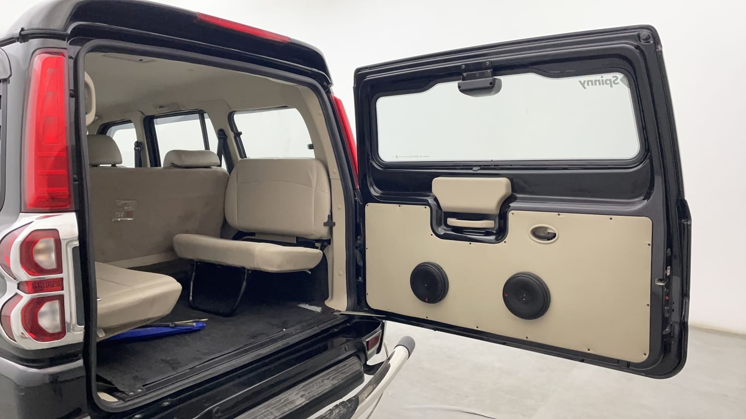 New Mahindra Scorpio Classic interior DICKY DOOR OPEN VIEW