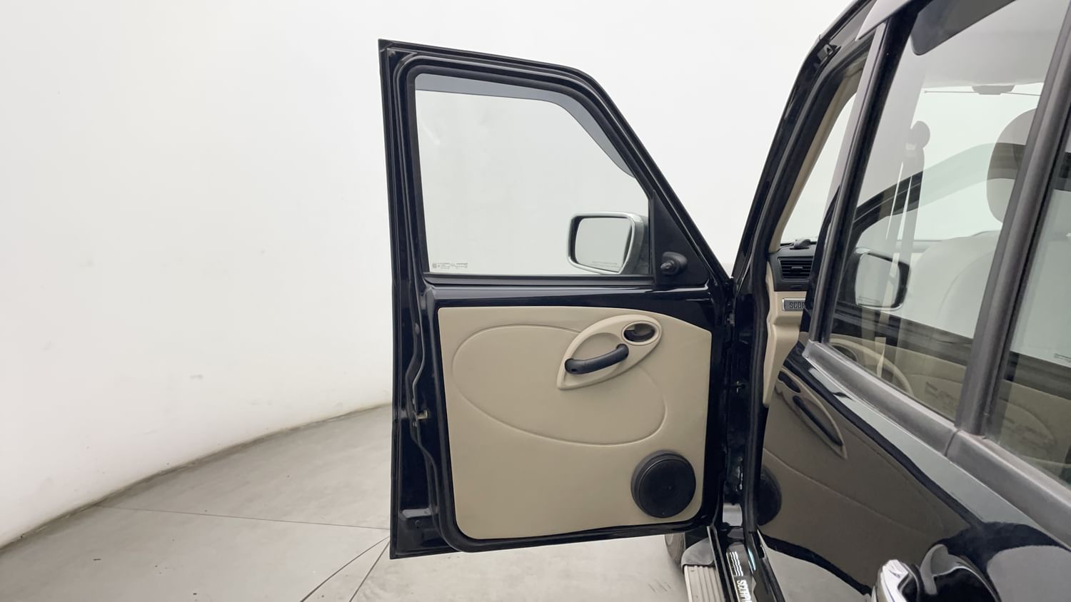 New Mahindra Scorpio Classic interior LEFT FRONT DOOR OPEN VIEW