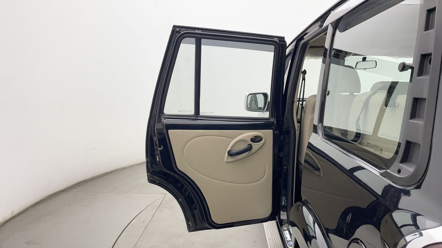 New Mahindra Scorpio Classic interior LEFT REAR DOOR OPEN VIEW