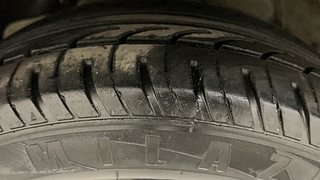 Used 2018 Mahindra KUV100 NXT [2017-2020] K4+ D 6 STR Diesel Manual tyres LEFT FRONT TYRE TREAD VIEW