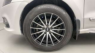 Used 2016 Volkswagen Polo [2015-2019] Comfortline 1.2L (P) Petrol Manual tyres LEFT FRONT TYRE RIM VIEW