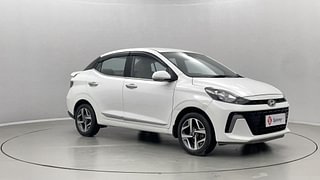 Used 2023 Hyundai Aura SX 1.2 CNG Petrol+cng Manual exterior RIGHT FRONT CORNER VIEW
