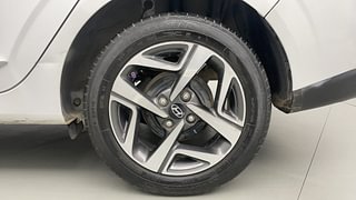 Used 2023 Hyundai Aura SX 1.2 CNG Petrol+cng Manual tyres LEFT REAR TYRE RIM VIEW